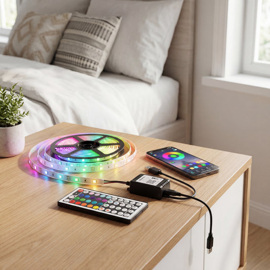 RGB LED Strip Lights with App Control